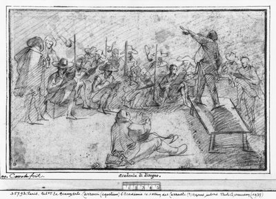 Drawing Academy by Agostino Carracci